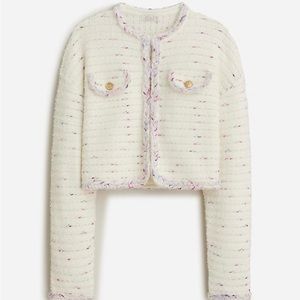JCrew Cropped Lady Jacket - Size L - NWT